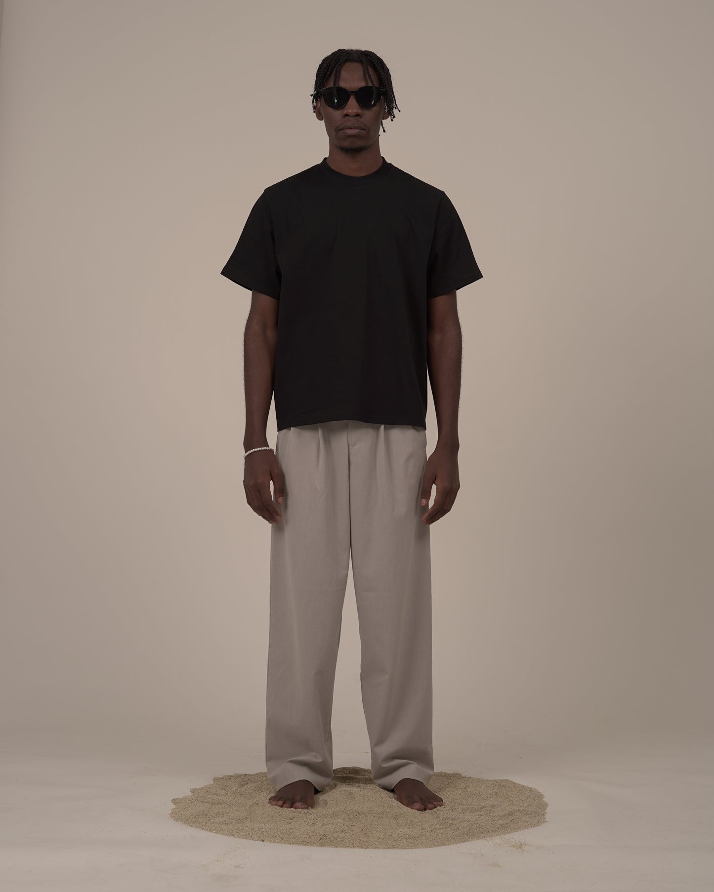 DAILY CROPPED T-SHIRT - BLACK