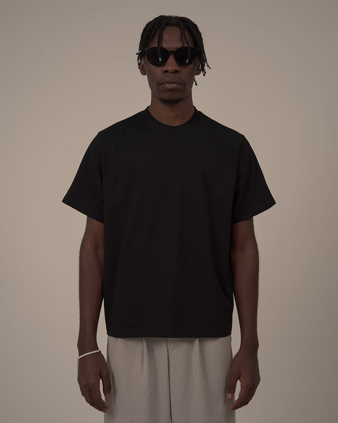 DAILY CROPPED T-SHIRT - BLACK