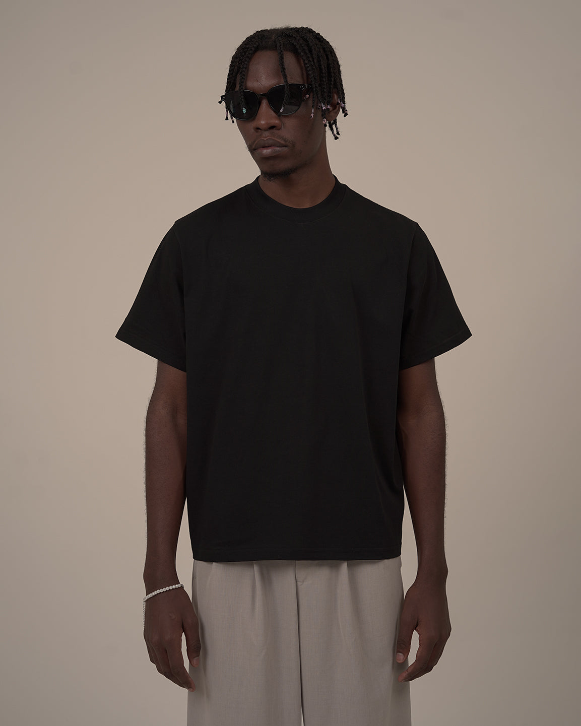 DAILY CROPPED T-SHIRT - BLACK