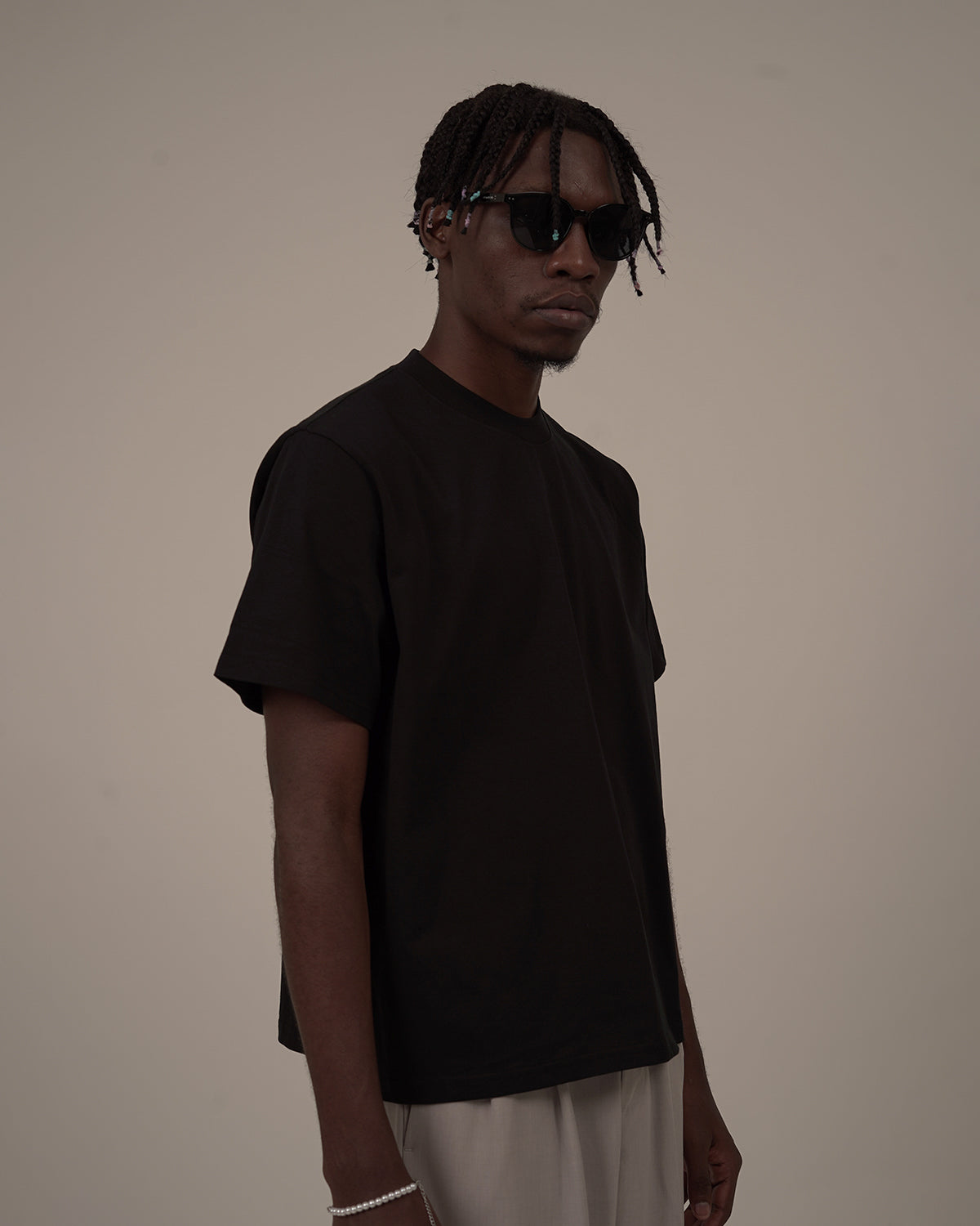 DAILY CROPPED T-SHIRT - BLACK