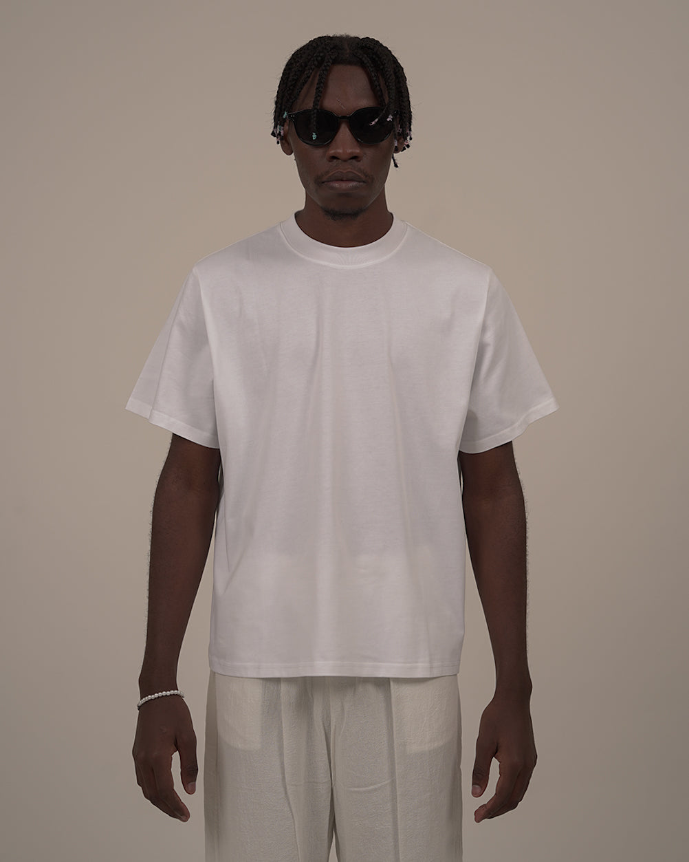 DAILY CROPPED T-SHIRT - WHITE