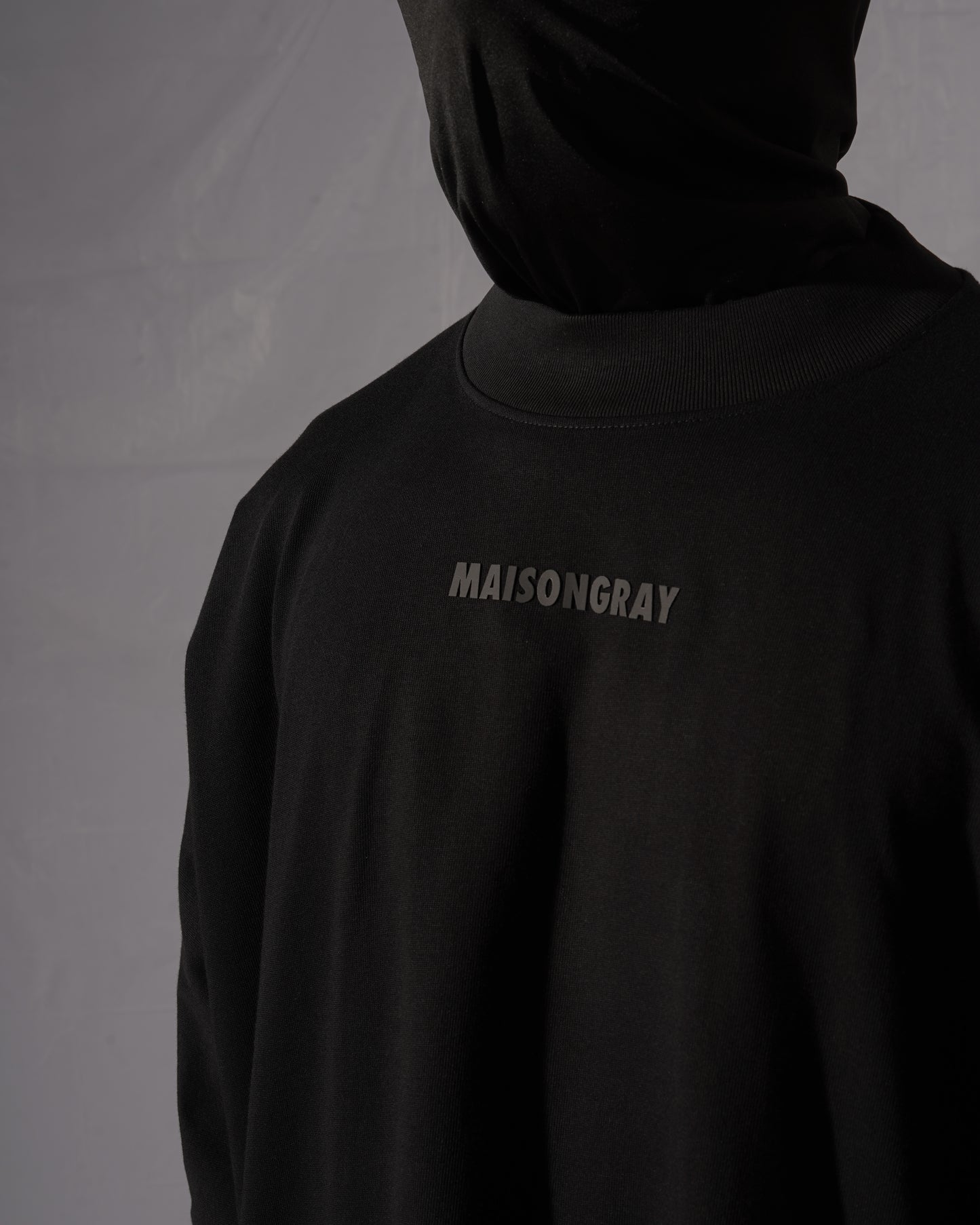 DRAPE T-SHIRT - BLACK