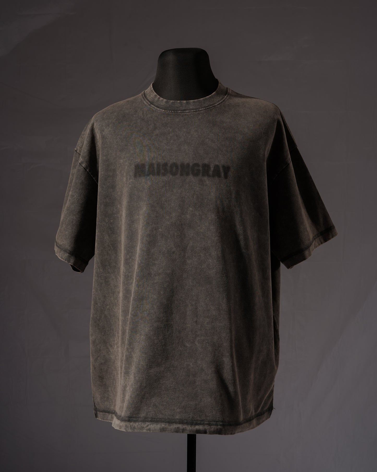 BLUR LOGO T-SHIRT - WASHED BLACK