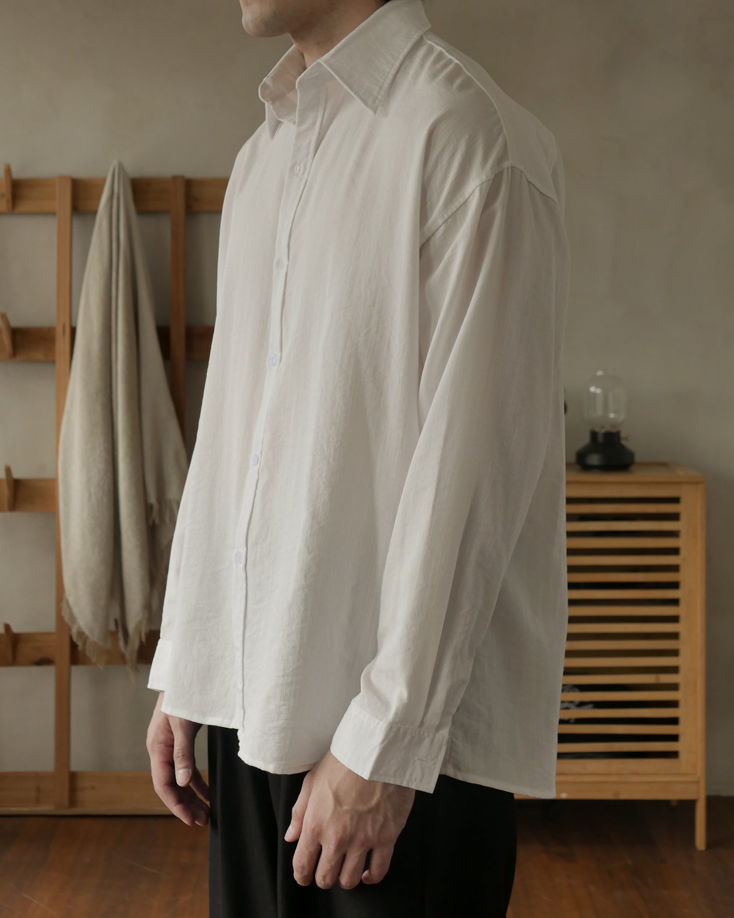 HARVEY LINEN SHIRT - IVORY
