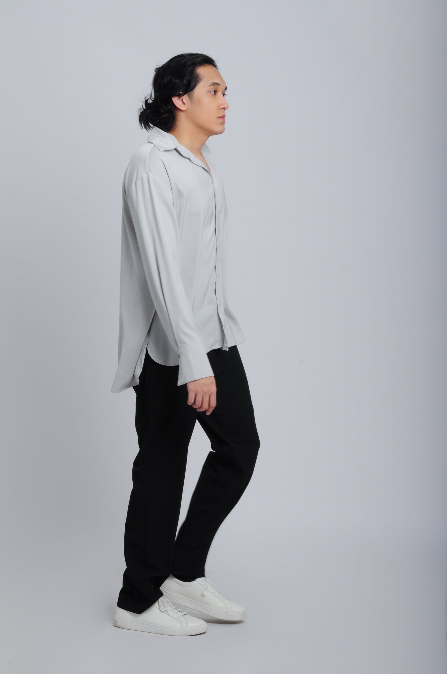 OVERSIZE DAILY SHIRT - GRAY
