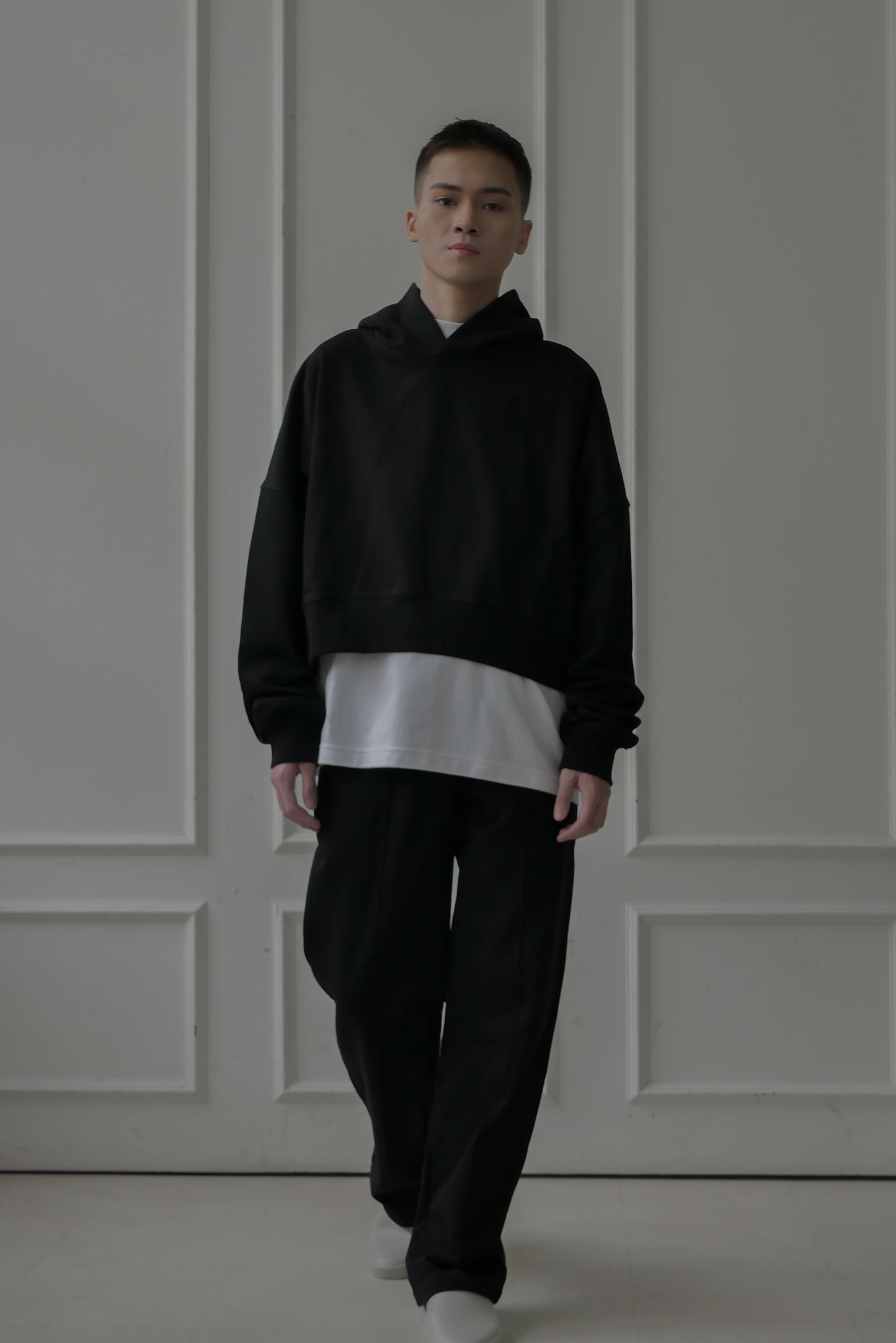 DAILY WIDE SWEATPANTS - BLACK
