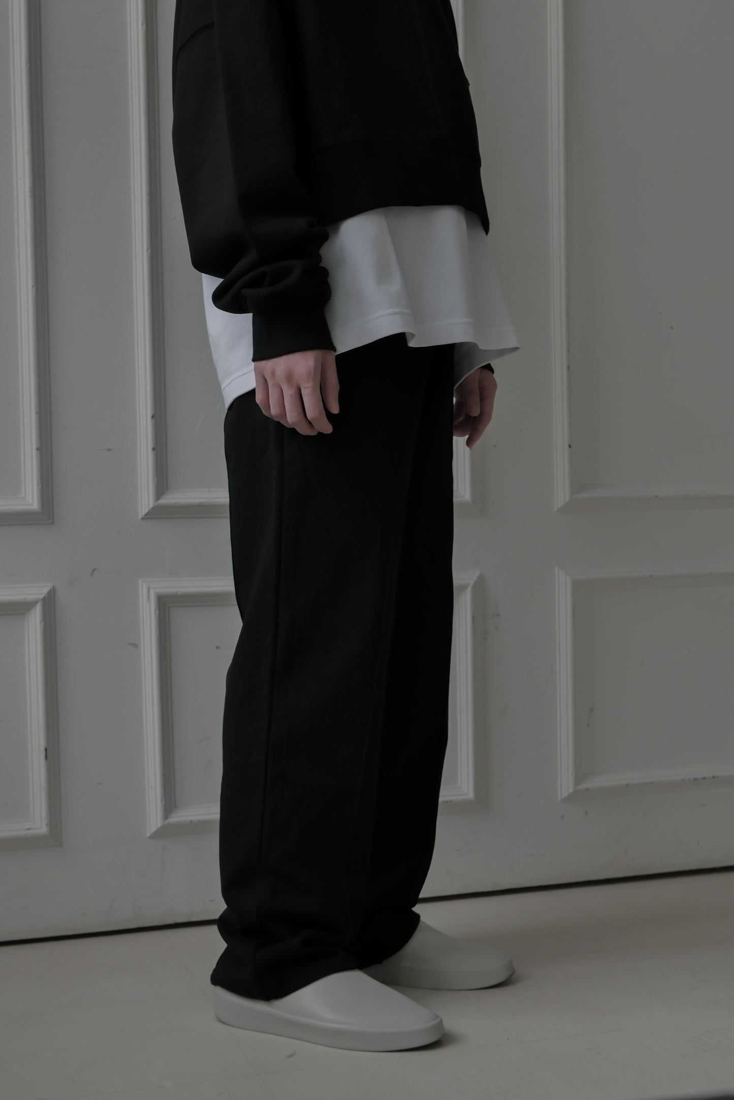 DAILY WIDE SWEATPANTS - BLACK