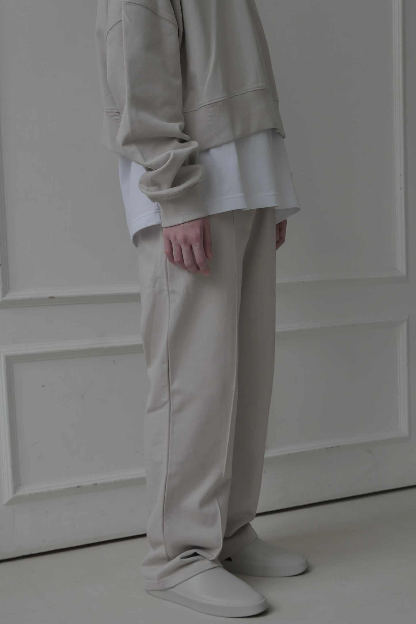DAILY WIDE SWEATPANTS - GRAY