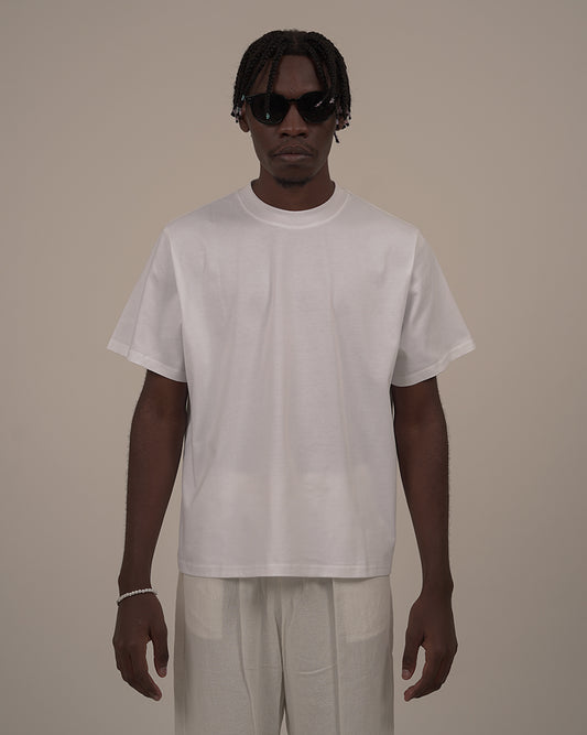 DAILY CROPPED T-SHIRT - WHITE