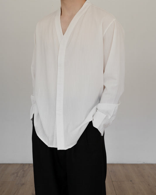 SORA LINEN SHIRT - IVORY