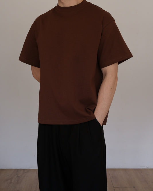 BYRON RELAXED FIT T-SHIRT - BROWN