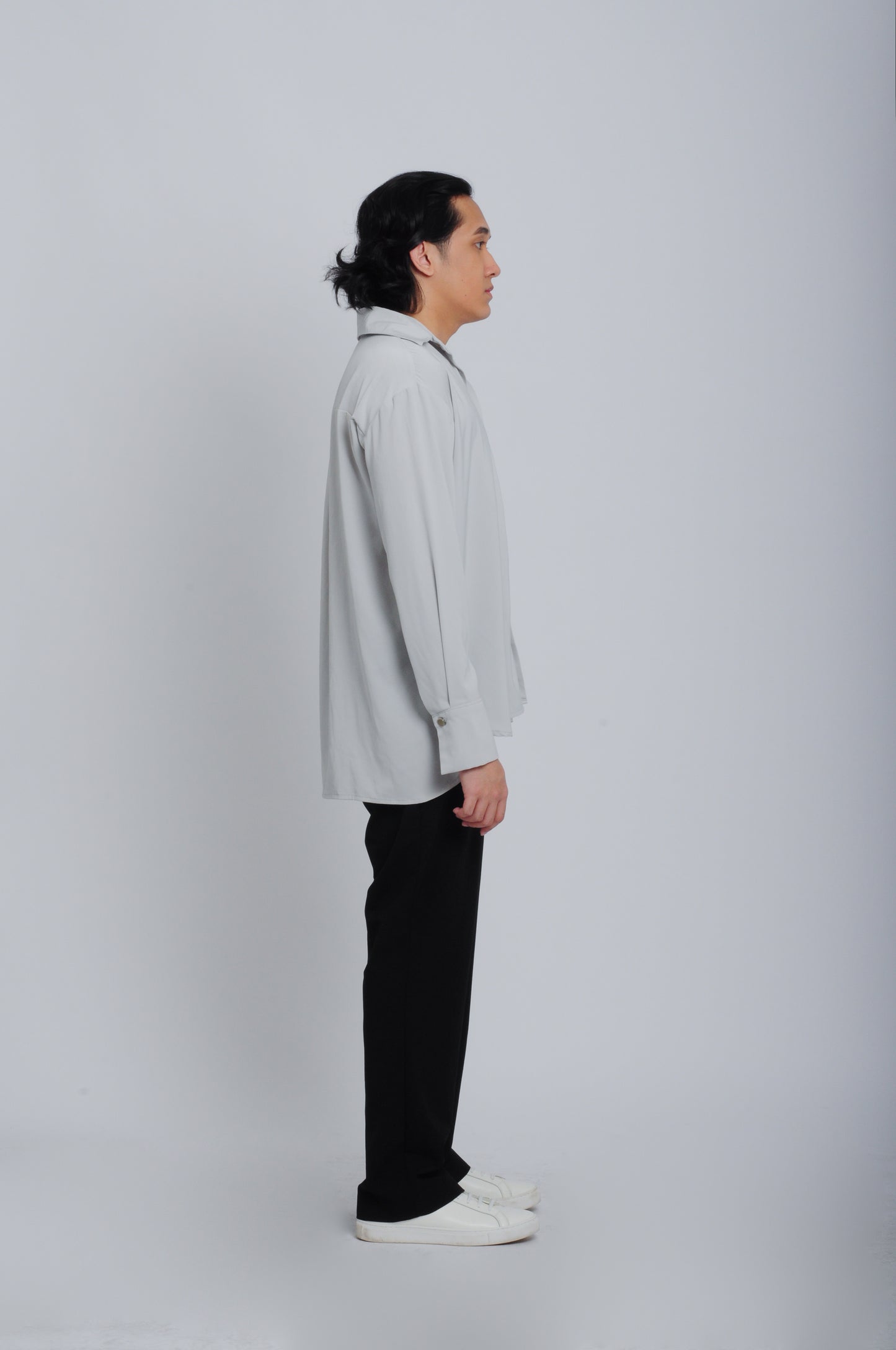 OVERSIZE DAILY SHIRT - GRAY